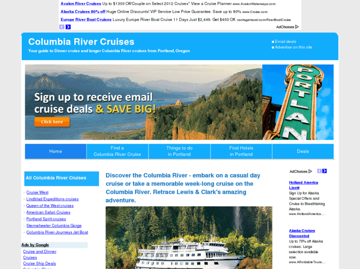 www.columbiarivercruises.net