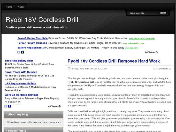 www.ryobi18vcordlessdrill.com