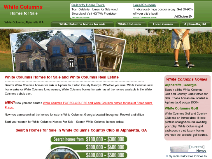 www.whitecolumnhomesforsale.com