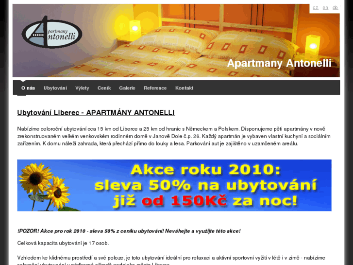 www.apartmanyantonelli.cz