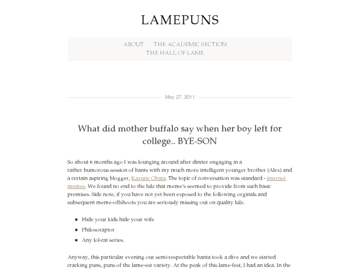 www.lamepuns.com