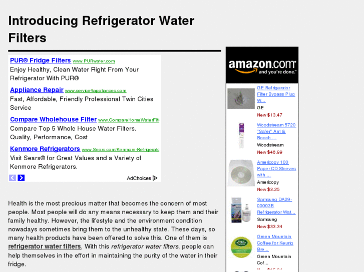 www.refrigeratorwater-filters.org