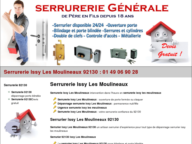 www.serrurerieissylesmoulineaux.com