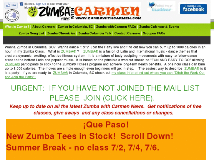 www.zumbawithcarmen.com