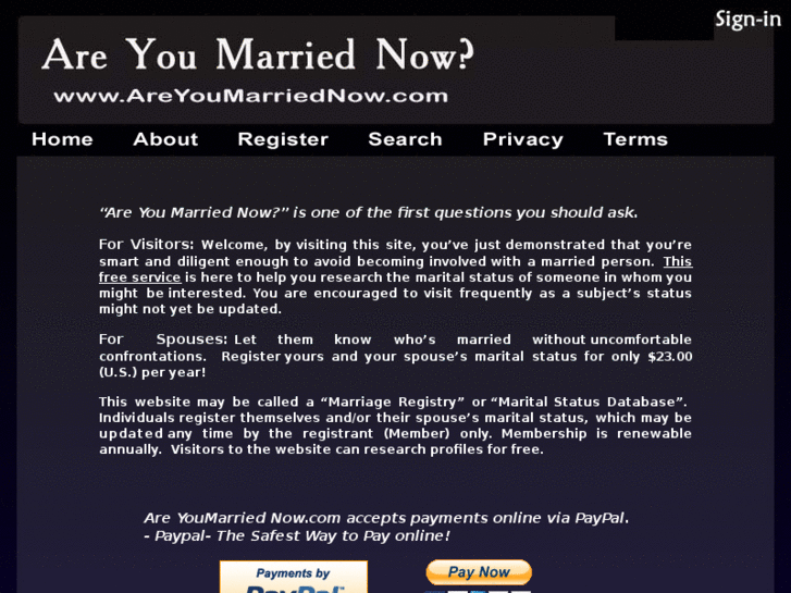 www.areyoumarriednow.com