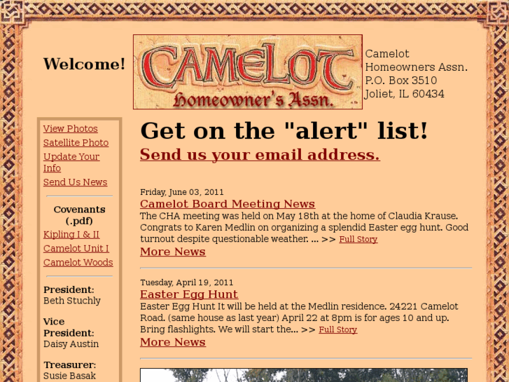 www.camelothomeowners.org