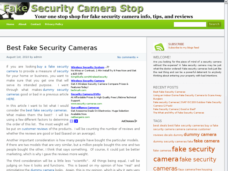 www.fakesecuritycamerastop.com