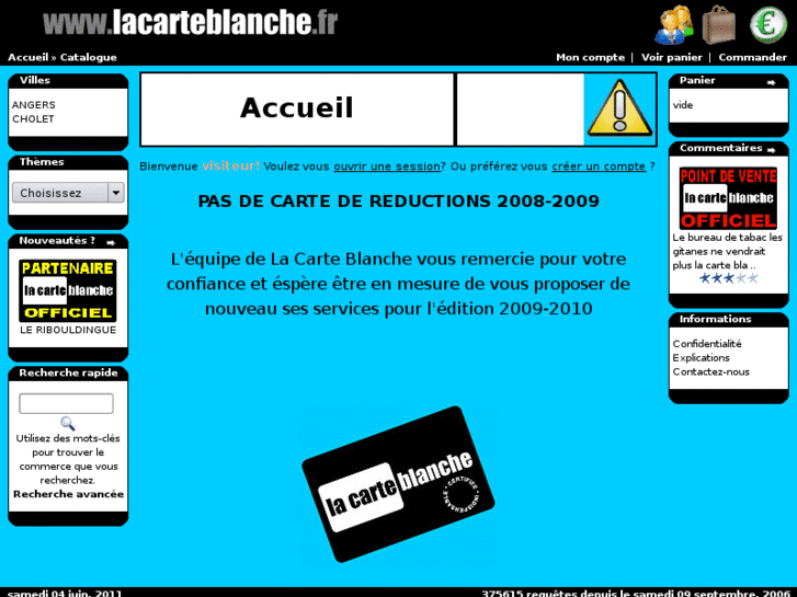 www.lacarteblanche.fr