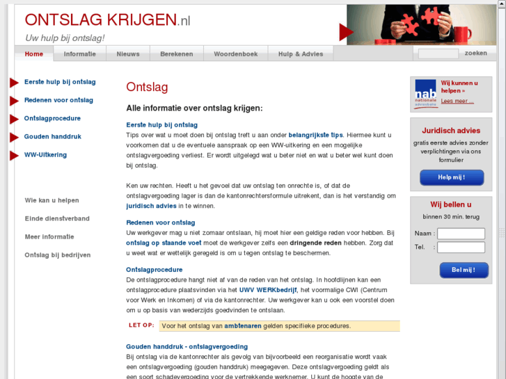 www.ontslag-krijgen.nl