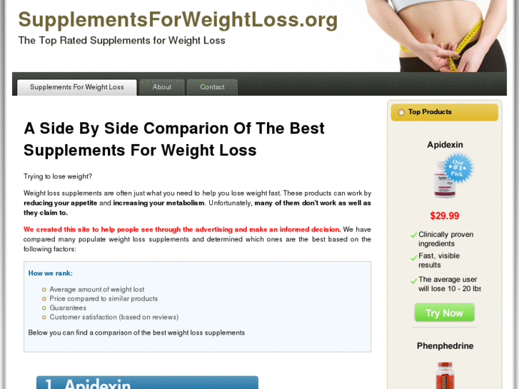 www.supplementsforweightloss.org