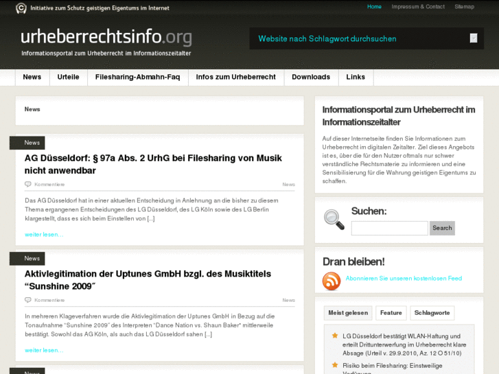 www.urheberrechts-info.org