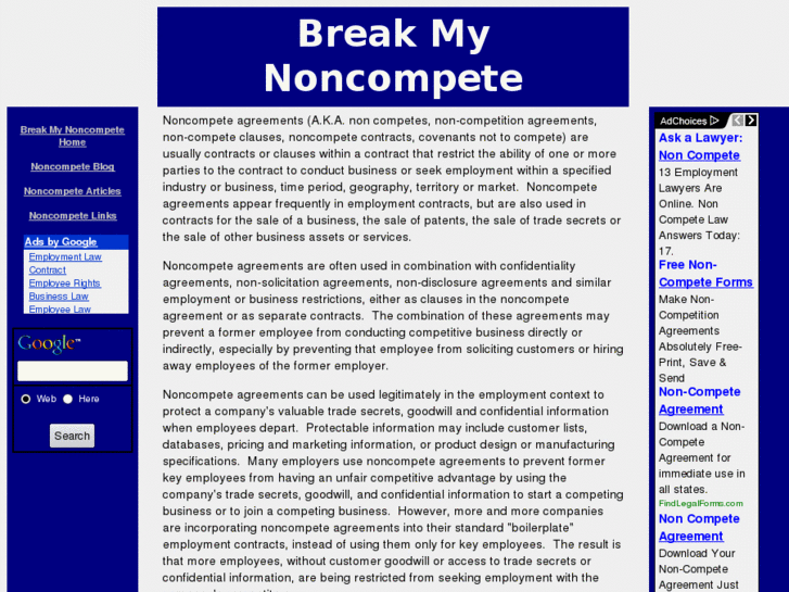 www.breakmynoncompete.com