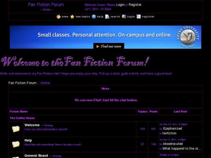 www.fanfictionforum.com