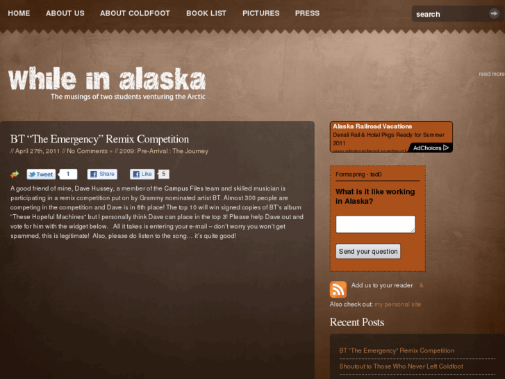 www.whileinalaska.com