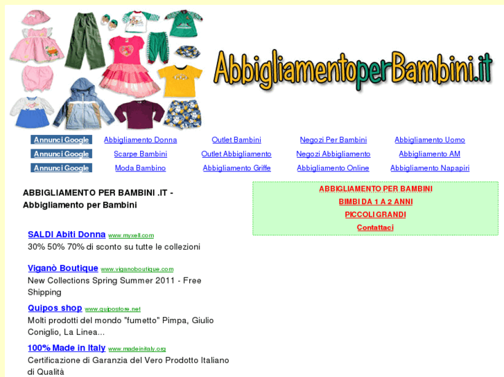 www.abbigliamentoperbambini.it