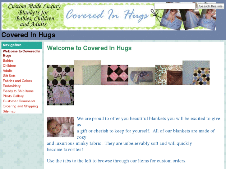 www.coveredinhugs.com