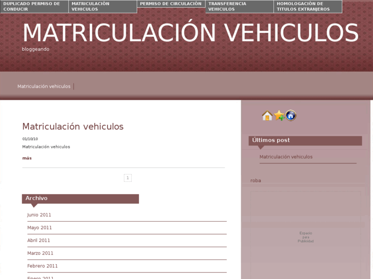 www.matriculacionvehiculos.es
