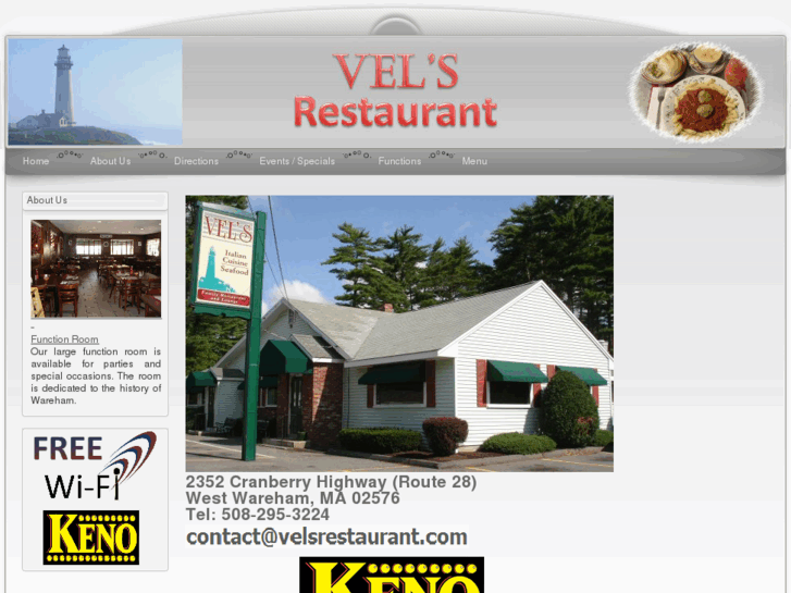 www.velsrestaurant.com