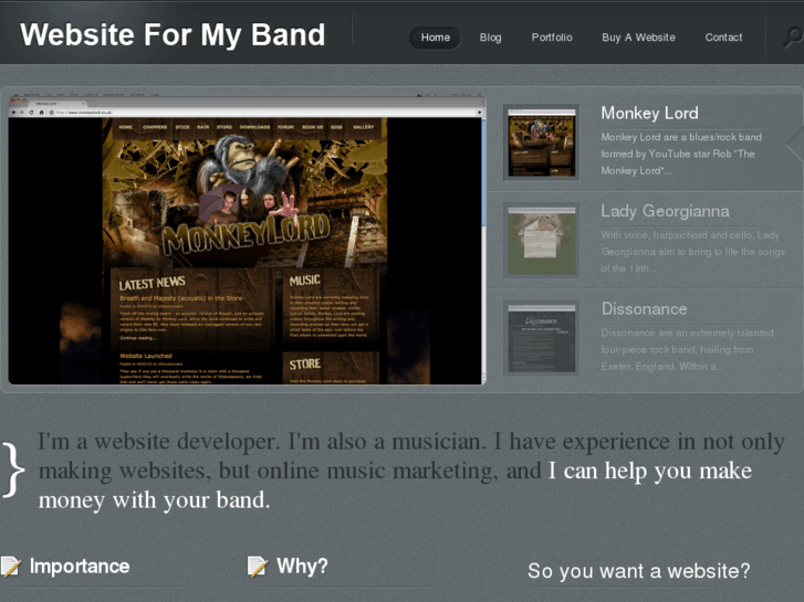 www.websiteformyband.com