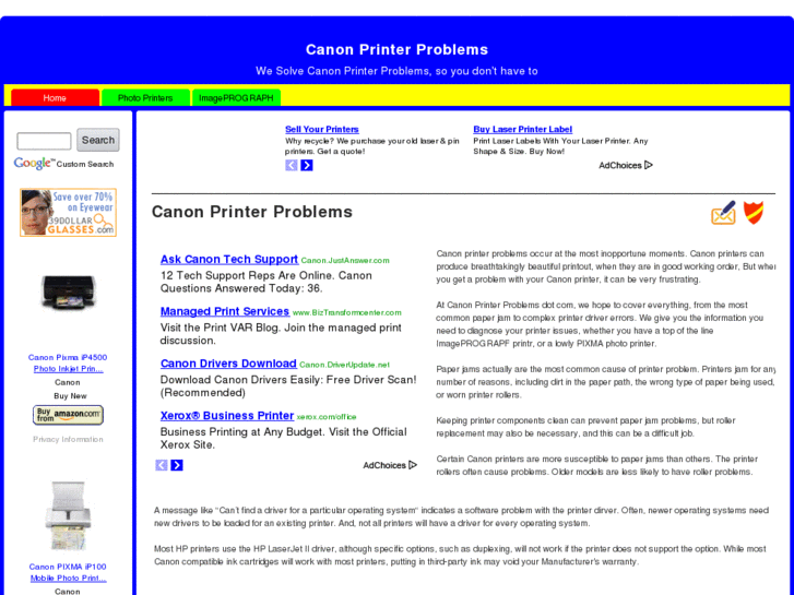 www.canonprinterproblems.com