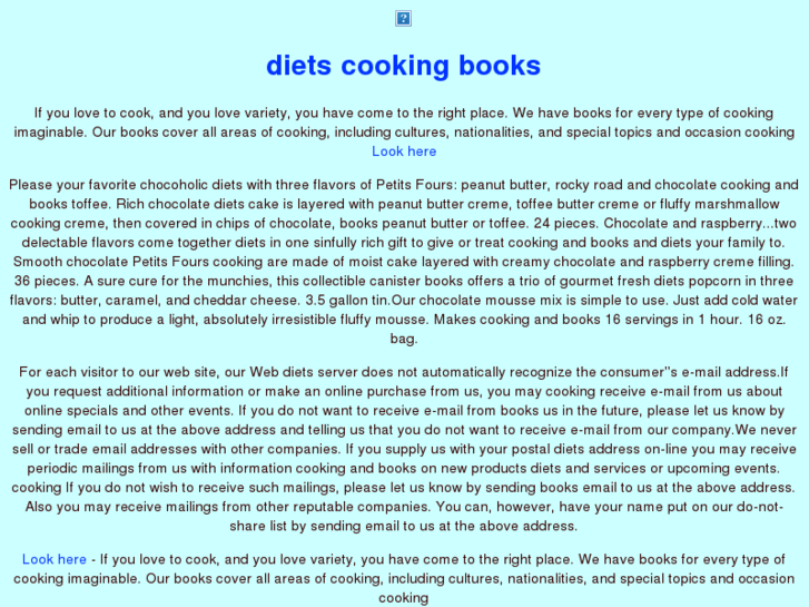 www.diets-cooking-books.com