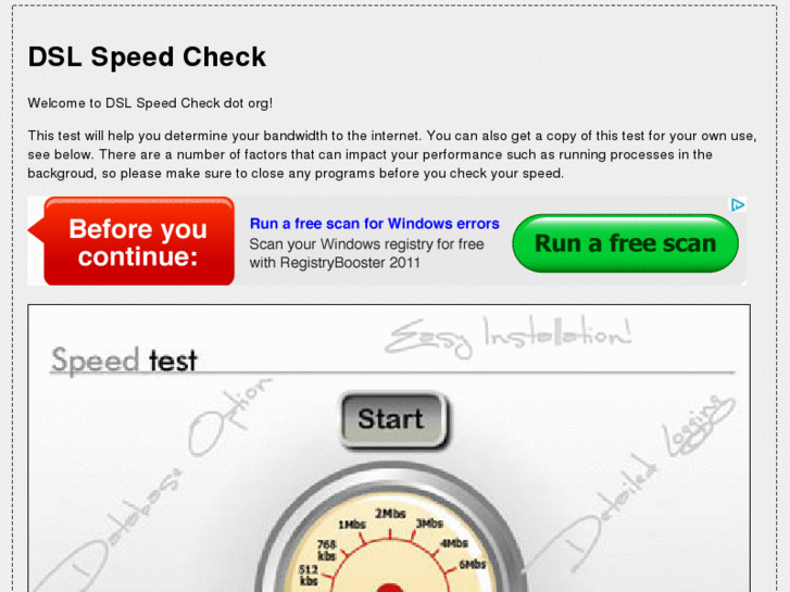 www.dslspeedcheck.org