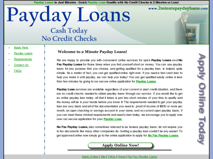 www.2minutepaydayloans.com