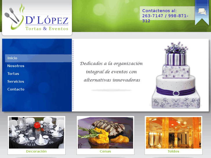 www.delopeztortasyeventos.com