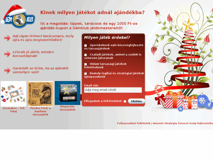 www.ajandek-jatek.hu
