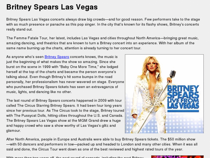 www.britneyspearslasvegas.com