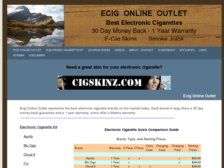 www.ecigonlineoutlet.com