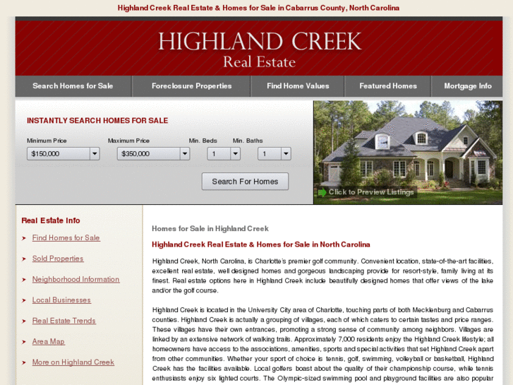 www.highlandcreek-cabarrus-realestate.com