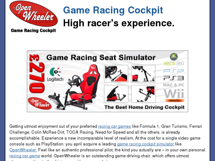 www.inexpensivegameracingcockpit.com