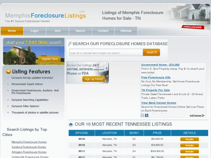 www.memphisforeclosurelistings.net