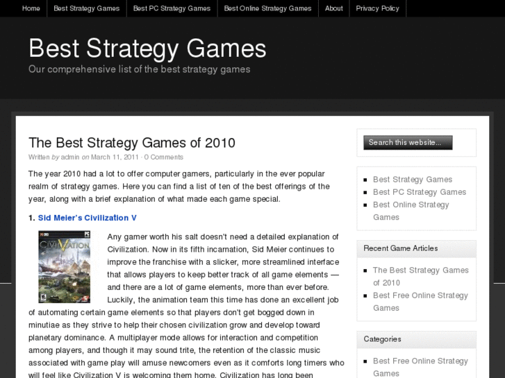 www.beststrategygames.net