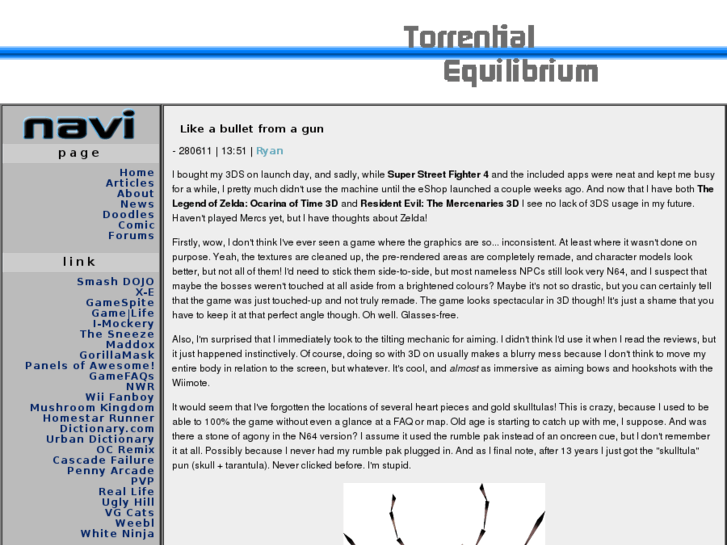 www.torrentialequilibrium.net