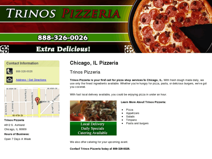 www.trinospizzeria.com