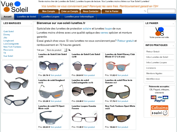 www.vue-soleil-lunettes.fr