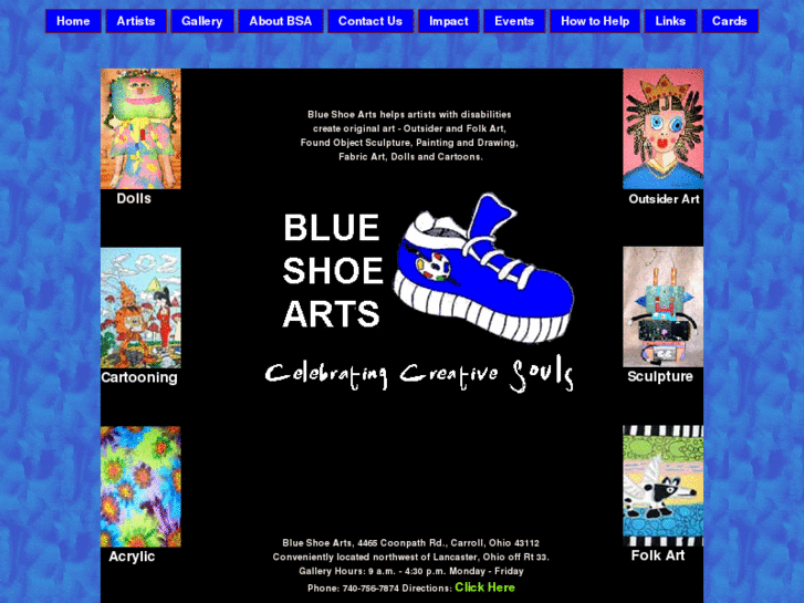 www.blueshoeartsgallery.org