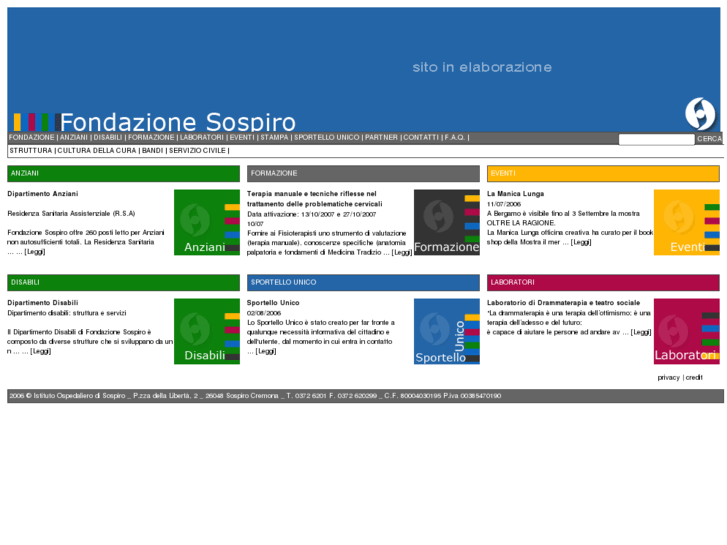 www.fondazionesospiro.info