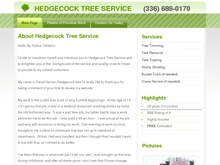 www.hedgecocktreeservice.com