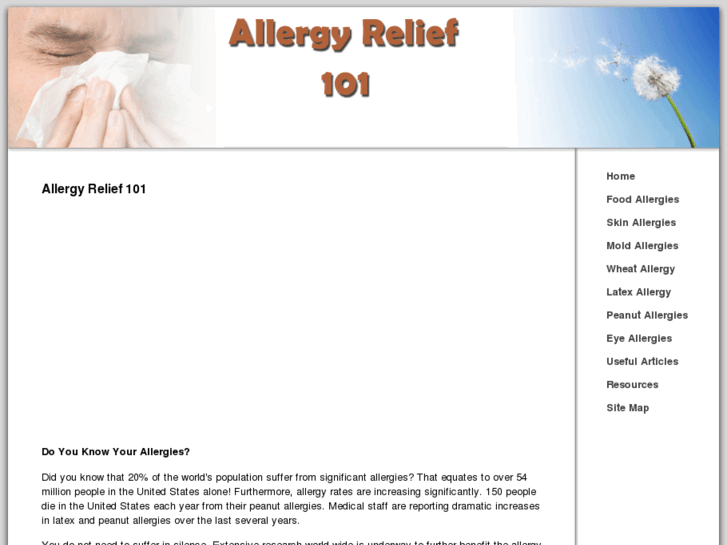 www.allergyrelief-101.com