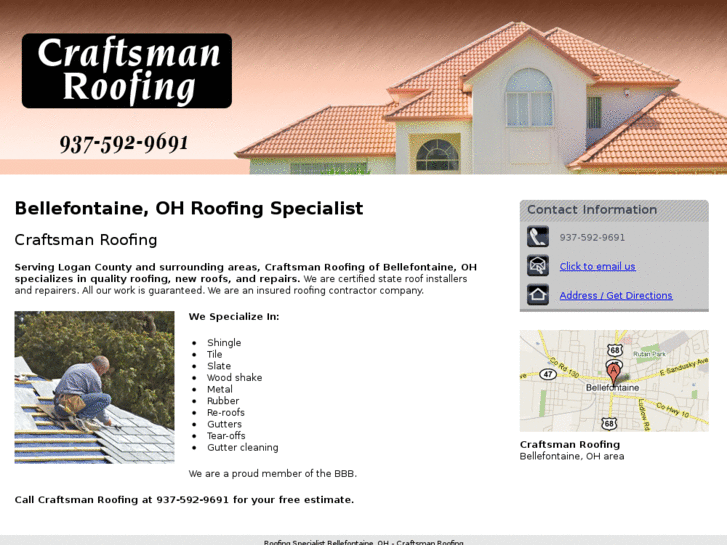 www.craftsmanroofingbellefontaine.com