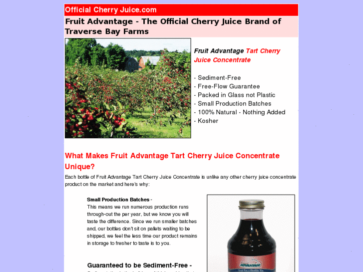 www.officialcherryjuice.com