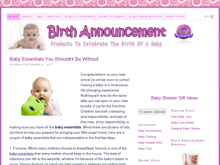 www.birthannouncement.biz