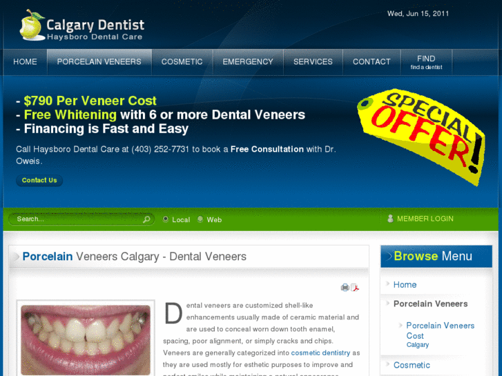 www.dentalveneerscalgary.com