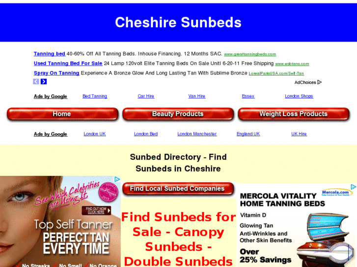 www.cheshiresunbeds.co.uk