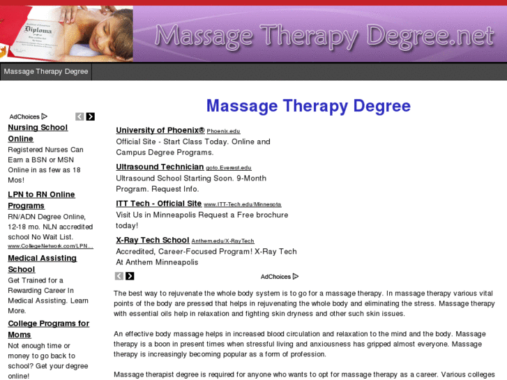 www.massagetherapydegree.net