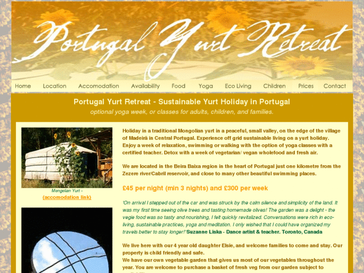 www.portugalyurtretreat.com