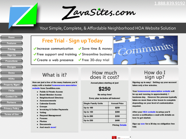 www.zavasites.com